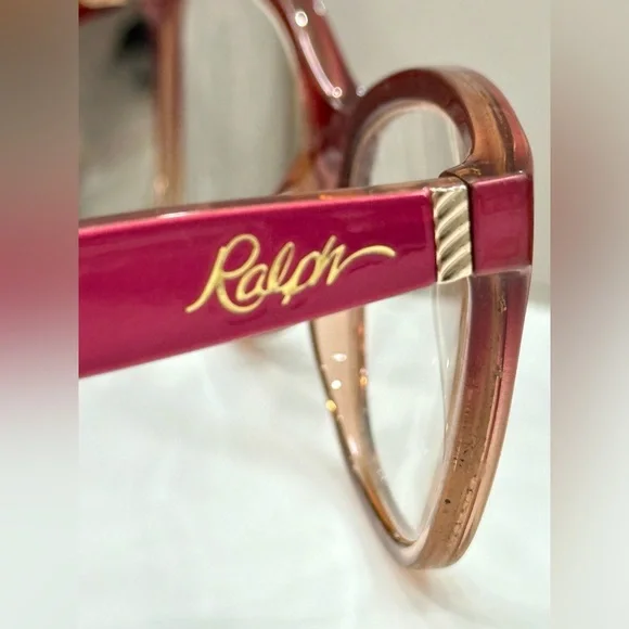 Ralph Lauren - Metallic Magenta/Peach Ombré- Rx Eyeglass Frames, VGUC w/ RL Case - Picture 14 of 16